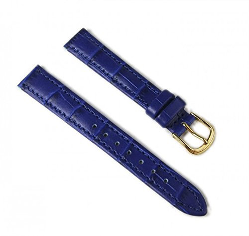 Barington Ersatzband Uhrenarmband Leder Louis-Print ultramarinblau 14mm 59011445G