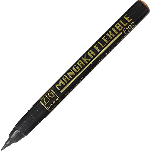 Kuretake ZIG Cartoonist, Mangaka Flexible, Fine Sepia (CNMF-065)