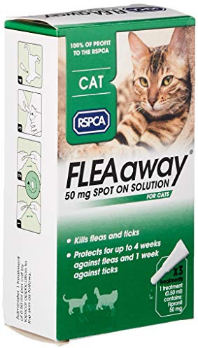 RSPCA FleaAway Spot On Solution for Cats, 50 mg