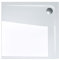 doporro Duschtasse Duschwanne Novas1W 80x80x4 flach aus Acryl in Weiß Viereckig DIN-Anschlüsse für bodenebene Montage geeignet
