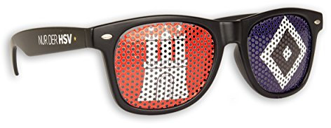 Blueprint Cologne Hamburger SV Sonnenbrille HSV Fanbrille verschiedene Varianten (Logo + Wappen Schwarz)