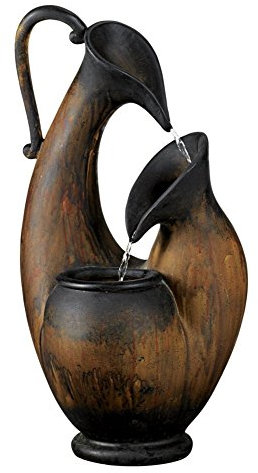 Lamps Plus Weathered Jug Tabletop Fountain