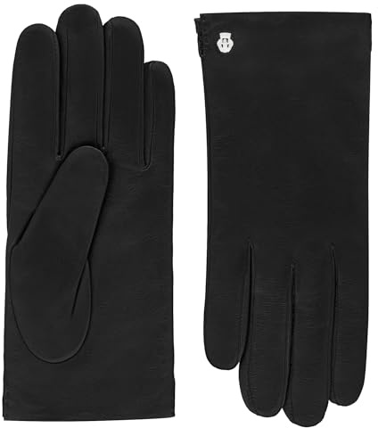 Roeckl Damen Handschuh Edelklassiker Kaschmir 11011-319, Gr. 6.5, Schwarz (000)