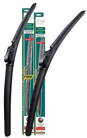 Heyner Germany Hybrid Windscreen Wiper Blades Fits: Audi A5 2008 To 2020 2420 Front Replacement Set HH2420ST