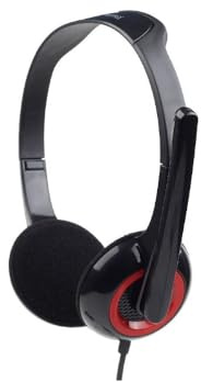Gembird 3.5 mm mhs-002 Binaural Head-band Black, Red Headphone and Headset