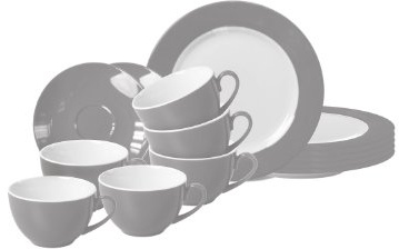 Flirt by Ritzenhoff & Breker Doppio Grau Kaffeeservice 18tlg.
