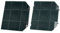 Spares2go Carbon Charcoal Filter for AEG DI9611-M DI9993-M Cooker Hood Vent Extractor (Pack of 2 Filters)