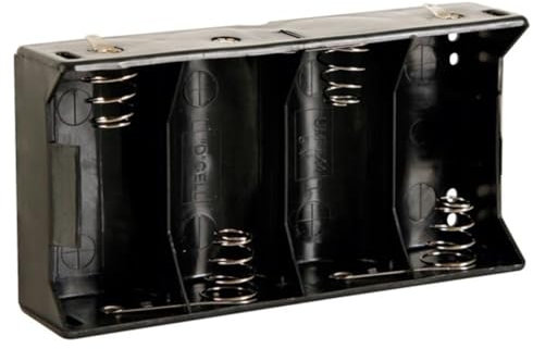 4 x D BATTERY COUPLERS (LR20), WITH SOLDER TERMS