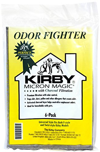 Kirby Odor Fighter Charcoal Filter Bag 6 Pack Disposible Vacuum