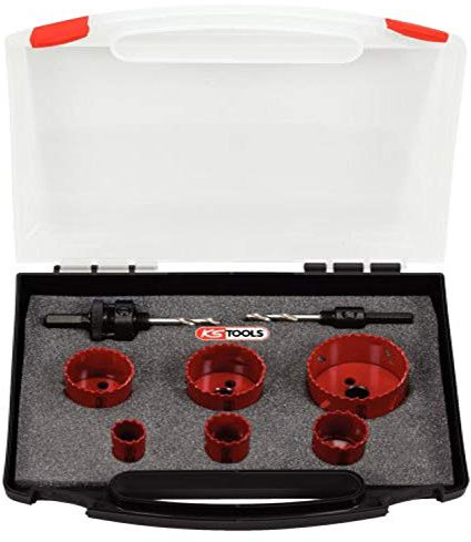 KS Tools 129.5570 Elektriker-Lochsägen-Satz, 8-tlg.