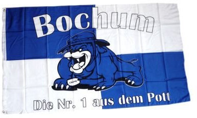 Fahne/Flagge Bochum Bulldogge Fan NEU 90 x 150 cm