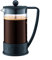 Bodum Brasilien French Press Kaffeemaschine, hochhitzebeständiges Borosilikatglas, schwarz, hergestellt in Portugal, 963.9 g
