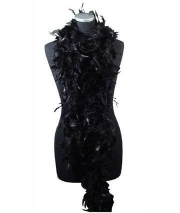 PARTY DISCOUNT ® Federboa, ca. 180 cm lang, schwarz PREISHIT