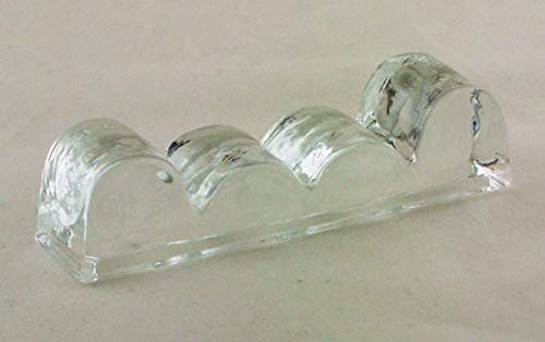 Porte couteaux en verre en cristal/Transparent
