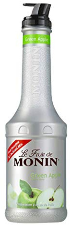 MONIN Le Fruit Pomme Verte - Préparation à base de fruits - Pour Cocktail, Culinaire et Smoothie - 1L