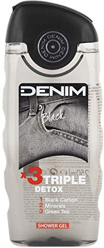 Denim Black Shower Gel 250ml (Pack Of 3)