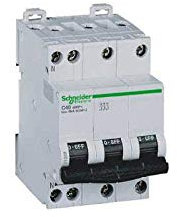 Disjoncteur 3 pôles + N - 25A - courbe C