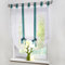 HongYa Raffrollo Voile Transparent Vorhang mit Band BxH 100x140cm Blau