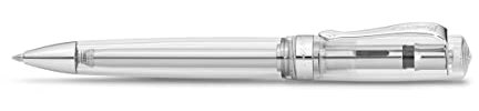 Kaweco STUDENT Kugelschreiber Transparent I Business Kuli aus hochwertigem Acryl I Edler Kugelschreiber mit Geschenk-Box aus Metall I Nostalgischer Drehkugelschreiber 13 cm