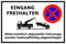 Melis-Folienwerkstatt Parken verboten Schild – Abschleppschild - Ausgang freihalten - Gebäude Geschäft – 30x20 cm – 3mm Aluverbund – Mit Bohrlöchern
