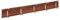 1x Antique Pine 5 Hook Wooden Wall-Mounted Coat Rack - Heavy-Duty Hallway Furniture Clothes Jacket Storage Hanging Rail with Metal Hooks - by Ashley