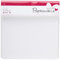 Papermania 20,3 x 20,3 cm 300 GSM Karten und Umschläge, quadratisch, weiß, 6 Stück