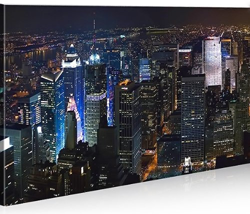 islandburner Bild Bilder auf Leinwand New York V3 Nyc 1p XXL Poster Leinwandbild Wandbild Dekoartikel Wohnzimmer Marke