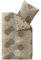 aqua-textil Trend Bettwäsche 135x200 cm 2tlg. Baumwolle Bettbezug Fara Punkte Beige Braun Türkis