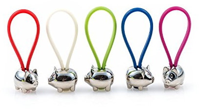 pajoma 5er Set Schlüsselanhänger ''Schweinchen'', H 7 cm