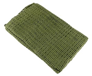 Web-tex Scrim Net Scarf 1m x 1m (39 x 39) – Tactical Cotton Military Face Cover Wrap, Lightweight Breathable Outdoor Scarves for Dust, Wind & Sun, Cold Night Protection – Olive