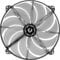 BitFenix Spectre BFF-BLF-20020O-RP Ventilateur avec LED Orange pour boitier 200 mm Noir