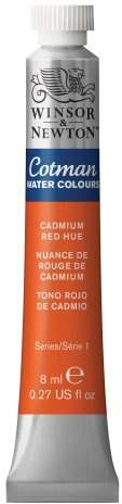 Winsor & Newton Cotman 8 ml Water Colour Tube - Cadmium Red Hue