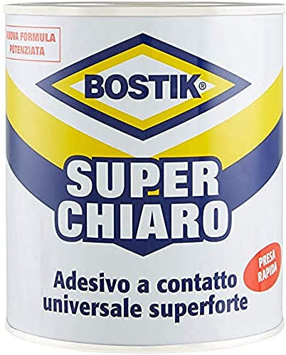 BOSTIK Super Clear Universal Contact Adhesive Super Strong and Super Quick Tin 750ml Yellow
