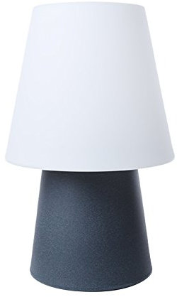 8 seasons design LED RGB Tischlampe 60 cm, No.1 (anthrazit) – E27, RGB Farbwechsel, dimmbar, mit Fernbedienung – Tischleuchte für außen und innen - für Wohnbereiche, den Balkon oder die Terrasse