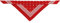 HUNTER Nicky-Tuch mit Schlaufe, Baumwolle, rot