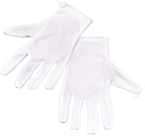 Elegant White Magician Gloves (1 Pair) - Perfect Accessories for Magic Shows, Halloween, Cosplays, & More Halloween