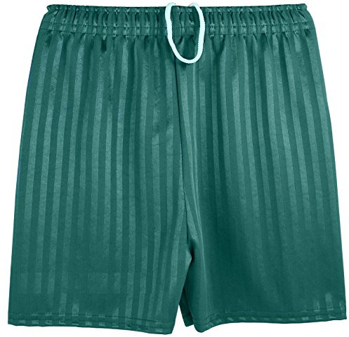 Kentex Online Mens Shadow Stripe Gym Sports Football Games School PE Shorts (Small, Bottle Green)