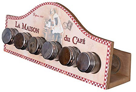 Portaspezie per 6 contenitori per spezie Shabby Chic Nostalgie LDA013 Palazzo esclusivo