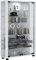 VCM Glasvitrine stehend | Vitrine Glas mit ESG-Sicherheitsglas | Maße ca. H. 90 x B. 59 x T. 18 cm | Standvitrine Glas | Modern und platzsparend | Glas Vitrinenschrank – Lumo Mini