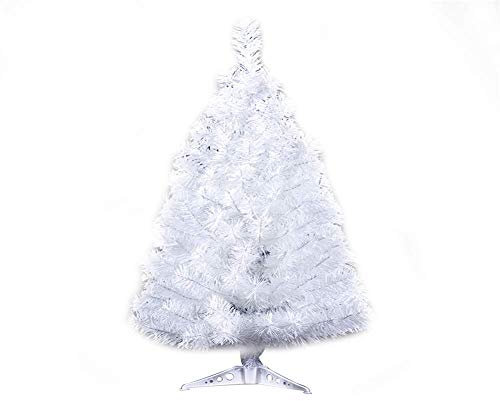 Prettybuy Weihnachtsbaum mit Kunststoffständer, 60 cm, PVC (weiß)