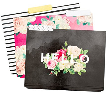 American Crafts Pink Paislee C 'est la Vie Ordner Hello