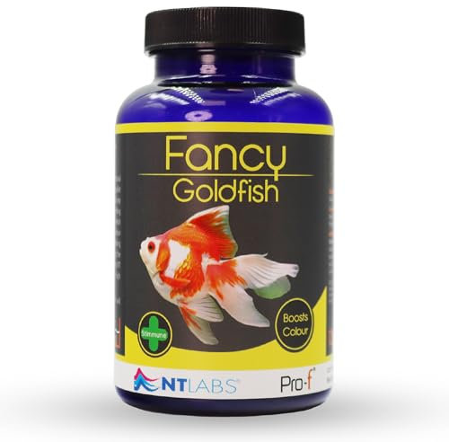 NT Labs Pro-f Fancy Goldfish, Fancy Goldfish Food, Aquarium Fish Food, Slow Sinking Pellet, Nutritious Fish Feed,130g
