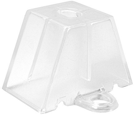 Schrauben-Niro.de 50 Stück Abstandhalter 35/207 für Trapezblechhalterung aus Kunststoff (Polystyrol) in Transparent, Wandmontage