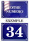 Akachafactory Autocollant Sticker Numero de Rue Boite aux a Lettre Plaque Personnalisable