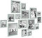 15er Set Bilderrahmen Skandinavischer Landhaus-Stil Petrol/Taubenblau 10x15 bis 20x30 cm inklusive Zubehör/Fotorahmen/Wechselrahmen
