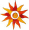 Suncatcher Sonne mit Spirale 25cm