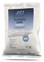 ATI Fiji White Sand S – strahlend weißer natürlicher Bodengrund für Meerwasseraquarien, hohe Reinheit, sehr Gute Lichtreflexion, 0,3–1,2 mm, 9,07 kg