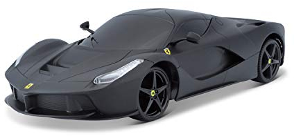 Bauer Spielwaren 581086-1 581086-3 Ferrari LaFerrari Ferngesteuertes Auto 1:24, matt schwarz