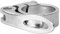 Drahtesel Fahrrad Schnellspanner, Sattelstütze, Sattel-klemme, Klemmring, Sattelstützenklemme (Silber, 31,8mm)