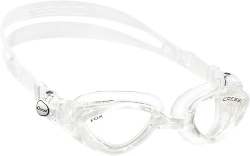CRESSI Fox Goggles - Premium Adult Swimming Goggles Pool and Water Sports, Anti Fog 100% Anti UV, One Size